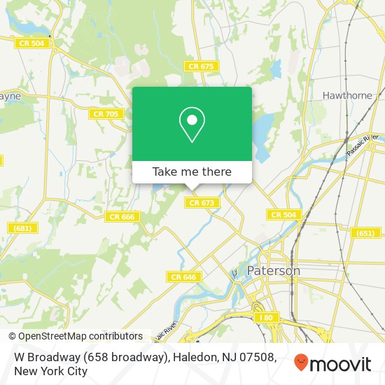 W Broadway (658 broadway), Haledon, NJ 07508 map