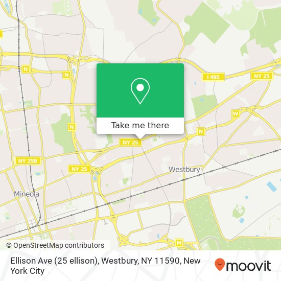 Ellison Ave (25 ellison), Westbury, NY 11590 map