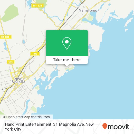 Mapa de Hand Print Entertainment, 31 Magnolia Ave