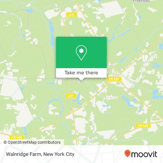 Mapa de Walnridge Farm, 42 Arneytown Hornerstown Rd