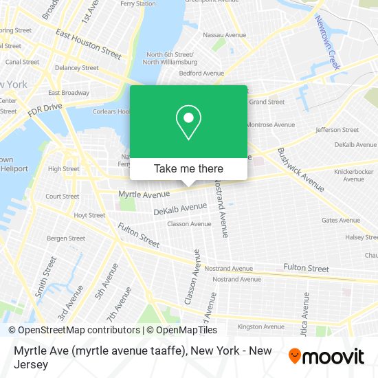 Myrtle Ave (myrtle avenue taaffe) map