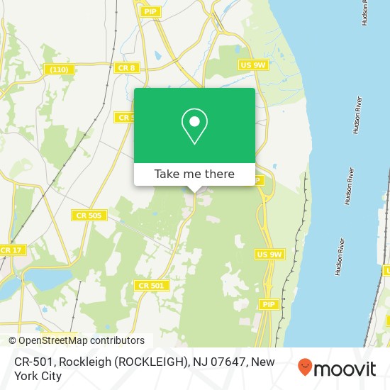 Mapa de CR-501, Rockleigh (ROCKLEIGH), NJ 07647