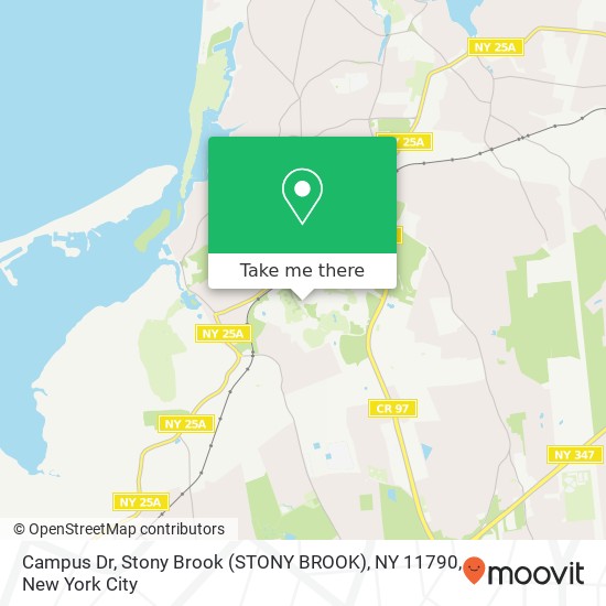 Campus Dr, Stony Brook (STONY BROOK), NY 11790 map