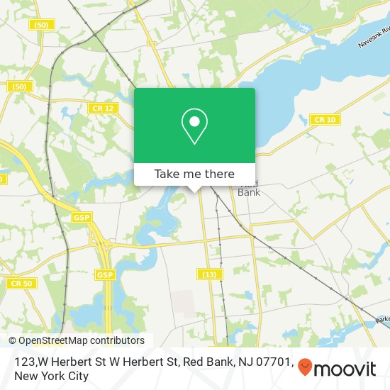 123,W Herbert St W Herbert St, Red Bank, NJ 07701 map
