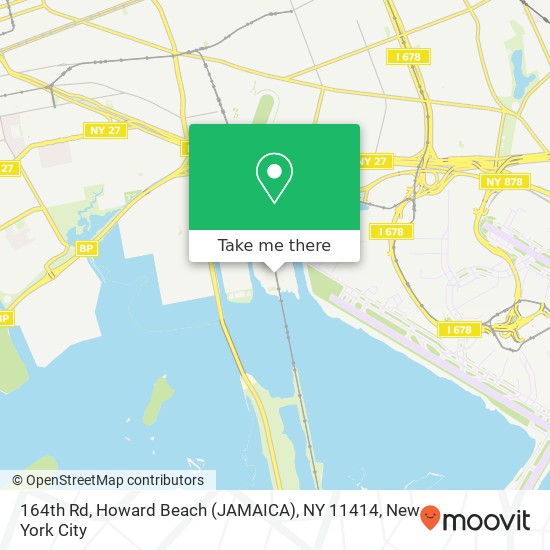Mapa de 164th Rd, Howard Beach (JAMAICA), NY 11414