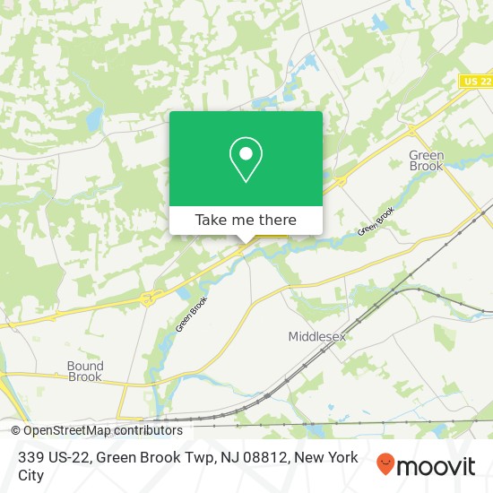 339 US-22, Green Brook Twp, NJ 08812 map