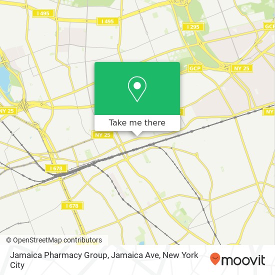 Mapa de Jamaica Pharmacy Group, Jamaica Ave