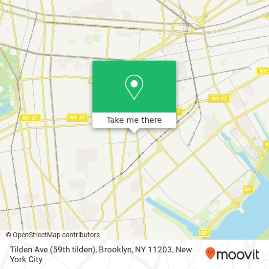 Tilden Ave (59th tilden), Brooklyn, NY 11203 map