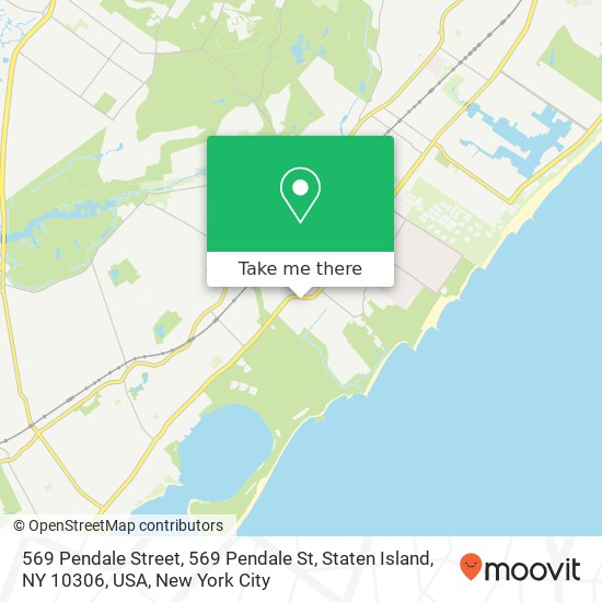 569 Pendale Street, 569 Pendale St, Staten Island, NY 10306, USA map