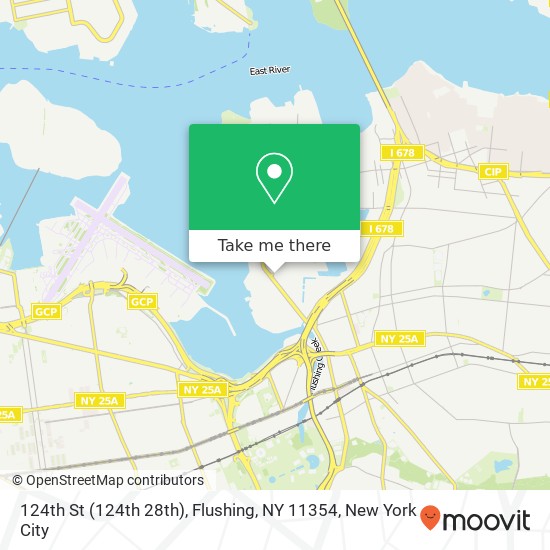 Mapa de 124th St (124th 28th), Flushing, NY 11354
