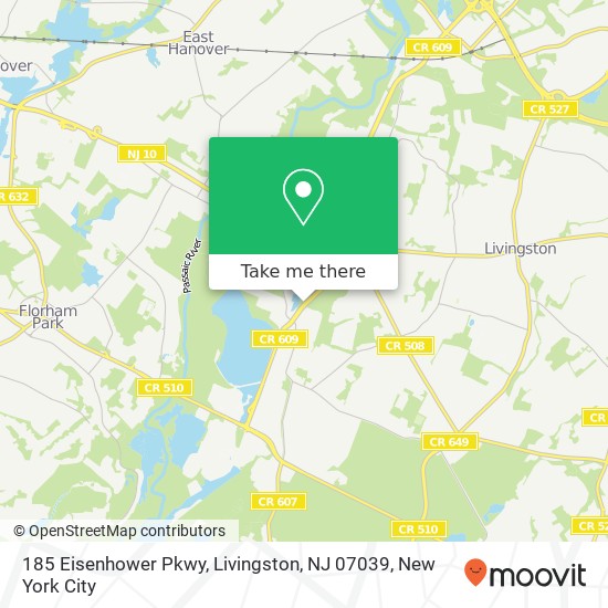 185 Eisenhower Pkwy, Livingston, NJ 07039 map