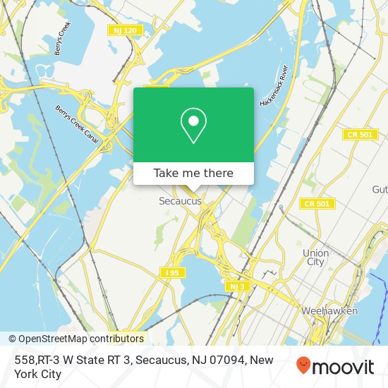 558,RT-3 W State RT 3, Secaucus, NJ 07094 map