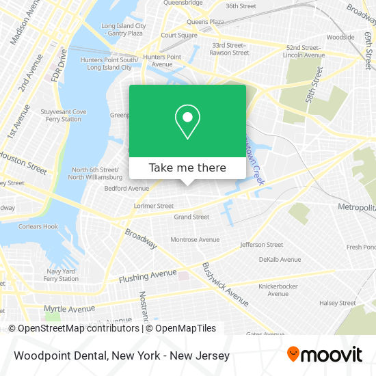 Woodpoint Dental map