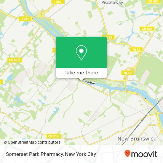 Mapa de Somerset Park Pharmacy, 900 Easton Ave