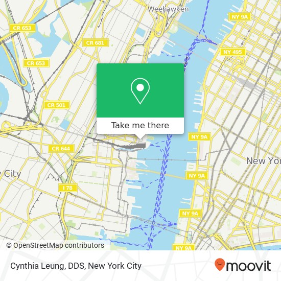 Mapa de Cynthia Leung, DDS, 79 Hudson St