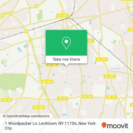 1 Woodpecker Ln, Levittown, NY 11756 map