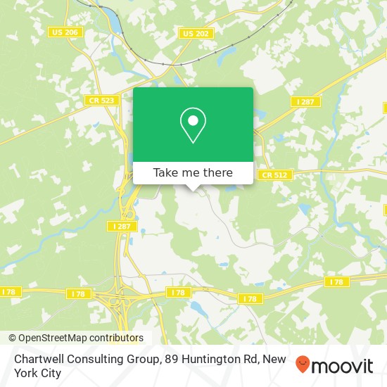 Mapa de Chartwell Consulting Group, 89 Huntington Rd