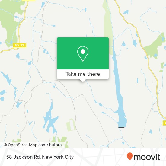 Mapa de 58 Jackson Rd, Bedford (North Castle, Town of), NY 10506