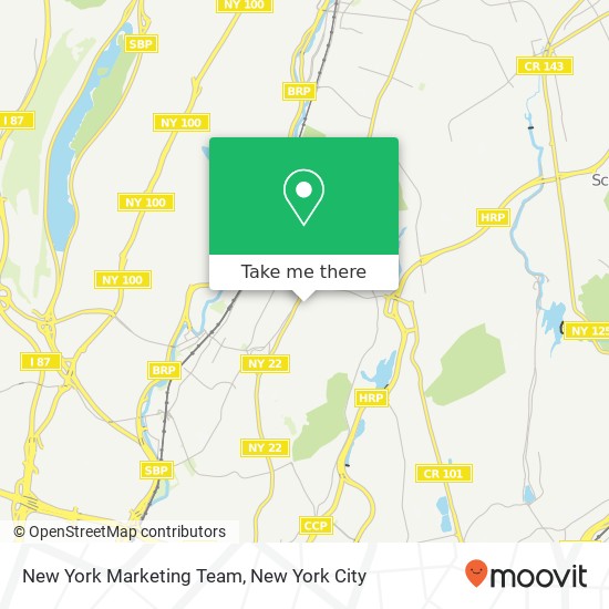 New York Marketing Team map