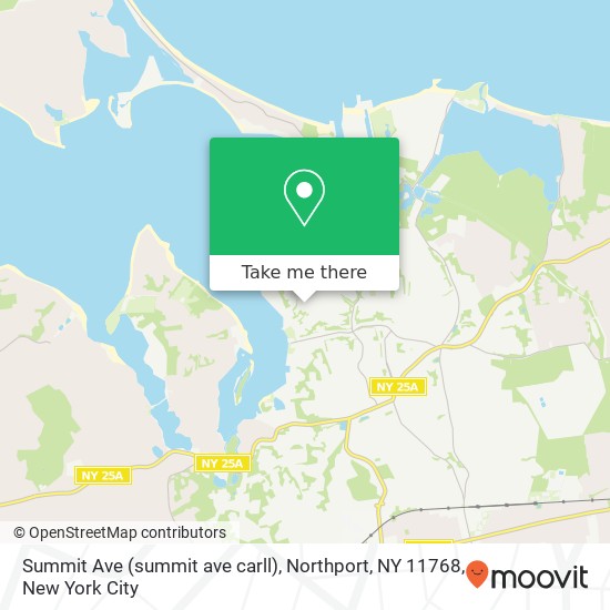 Summit Ave (summit ave carll), Northport, NY 11768 map