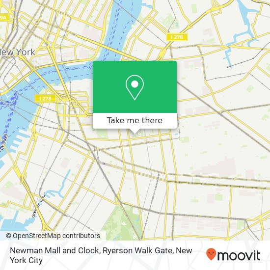 Mapa de Newman Mall and Clock, Ryerson Walk Gate
