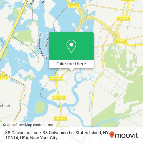 38 Calvanico Lane, 38 Calvanico Ln, Staten Island, NY 10314, USA map