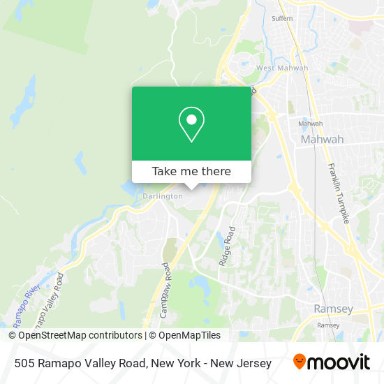 Mapa de 505 Ramapo Valley Road