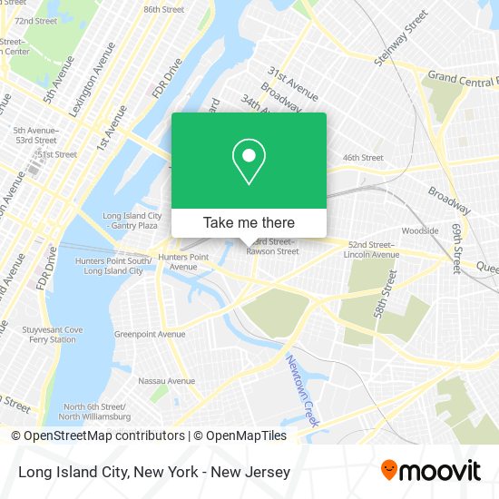 Mapa de Long Island City