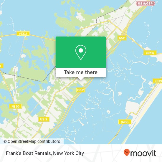 Mapa de Frank's Boat Rentals, 100 Bayview Ave