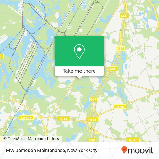 MW Jameson Maintenance, 3092 Shafto Rd map