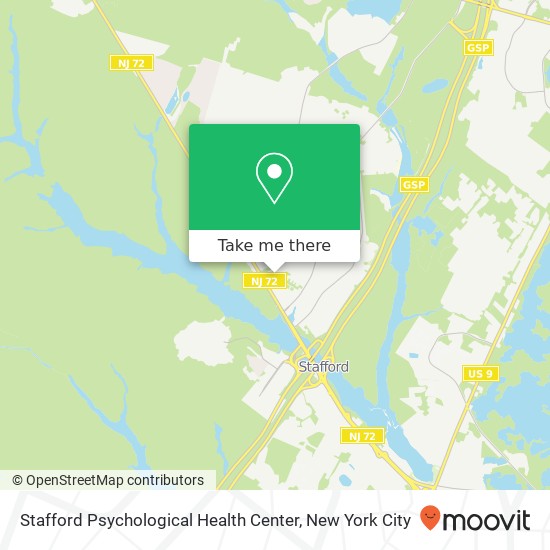 Mapa de Stafford Psychological Health Center, 1172 Beacon Ave