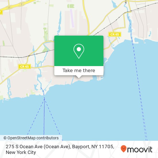 Mapa de 275 S Ocean Ave (Ocean Ave), Bayport, NY 11705