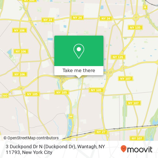 3 Duckpond Dr N (Duckpond Dr), Wantagh, NY 11793 map