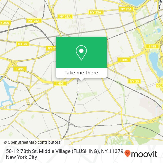 58-12 78th St, Middle Village (FLUSHING), NY 11379 map