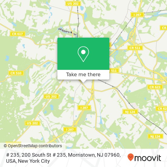 # 235, 200 South St # 235, Morristown, NJ 07960, USA map
