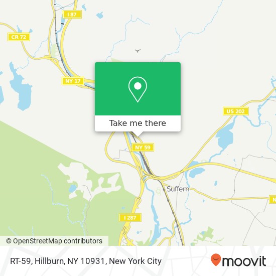 Mapa de RT-59, Hillburn, NY 10931