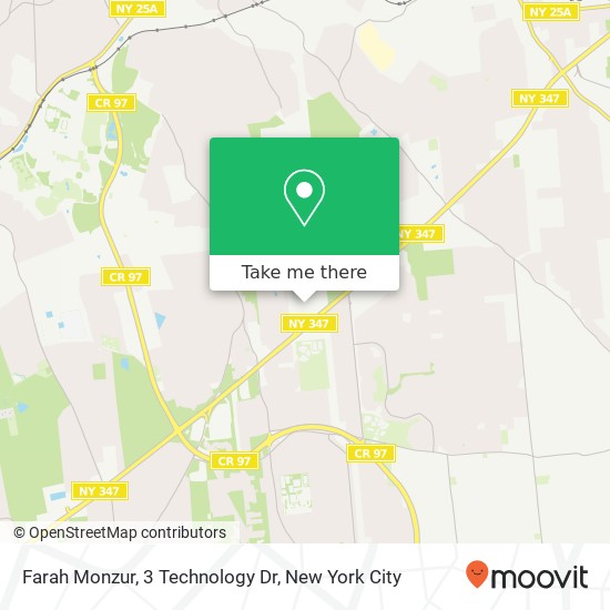 Mapa de Farah Monzur, 3 Technology Dr