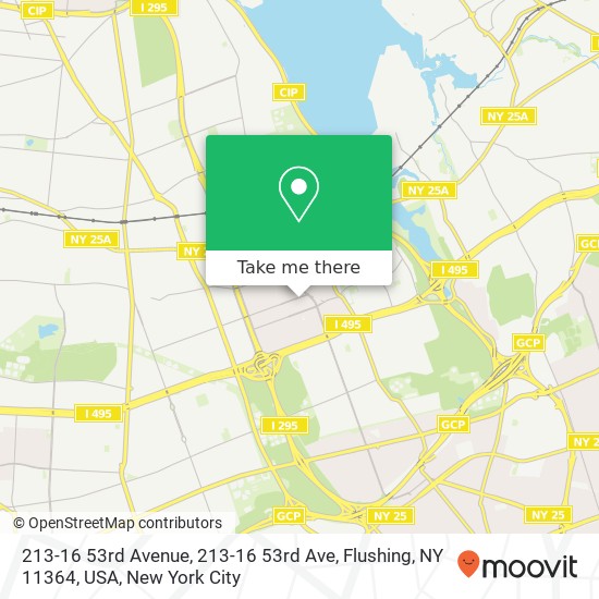 Mapa de 213-16 53rd Avenue, 213-16 53rd Ave, Flushing, NY 11364, USA