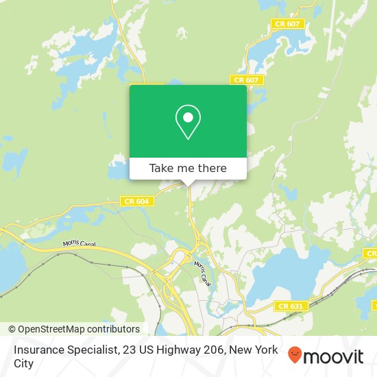Mapa de Insurance Specialist, 23 US Highway 206