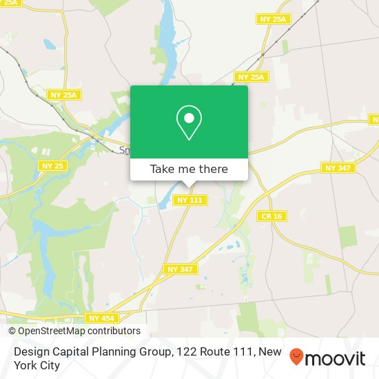 Mapa de Design Capital Planning Group, 122 Route 111