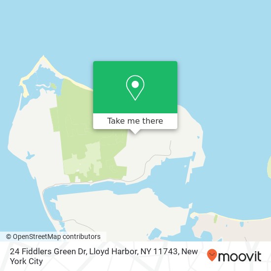 Mapa de 24 Fiddlers Green Dr, Lloyd Harbor, NY 11743