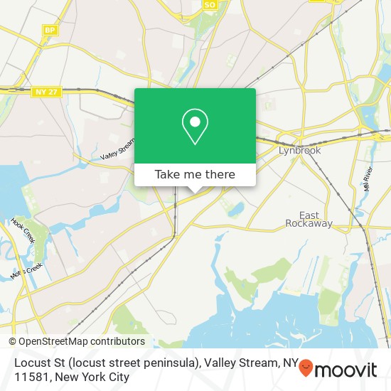 Locust St (locust street peninsula), Valley Stream, NY 11581 map