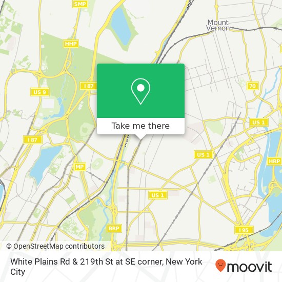 White Plains Rd & 219th St at SE corner, White Plains Rd & 219th St at SE corner, Bronx, NY 10467, USA map