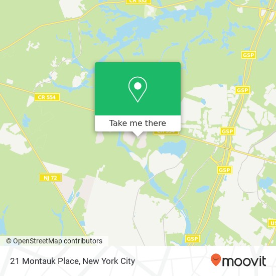 Mapa de 21 Montauk Place