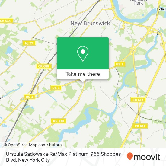 Mapa de Urszula Sadowska-Re / Max Platinum, 966 Shoppes Blvd
