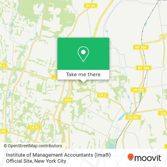 Mapa de Institute of Management Accountants (Ima®) Official Site, 10 Paragon Dr