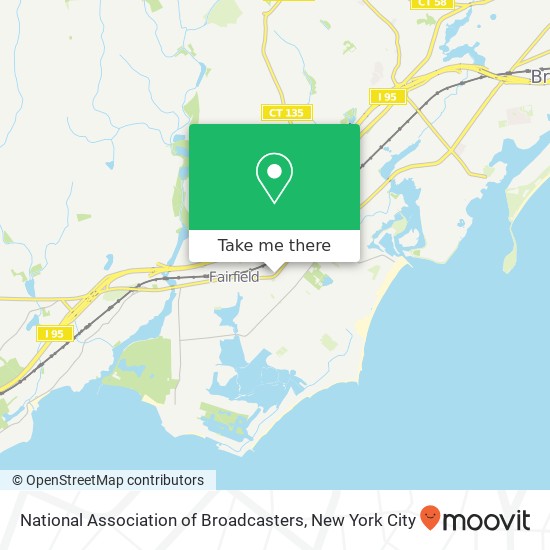 Mapa de National Association of Broadcasters, 1432 Post Rd