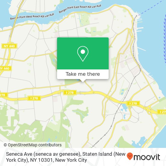 Seneca Ave (seneca av genesee), Staten Island (New York City), NY 10301 map