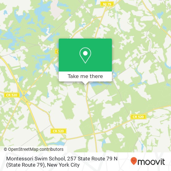 Mapa de Montessori Swim School, 257 State Route 79 N