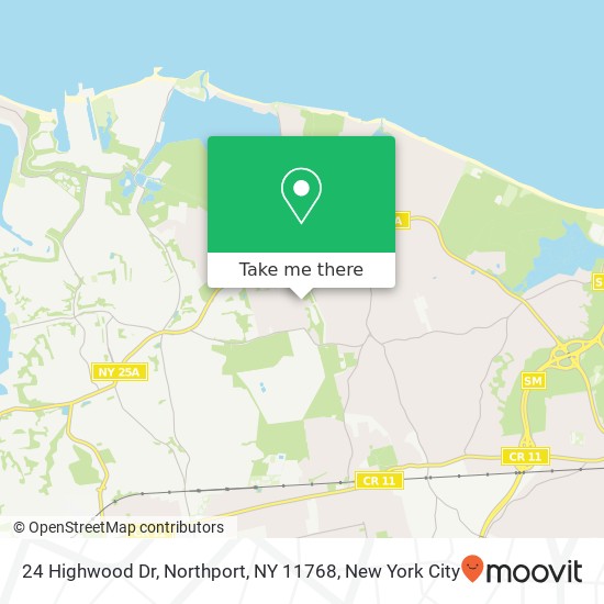 24 Highwood Dr, Northport, NY 11768 map